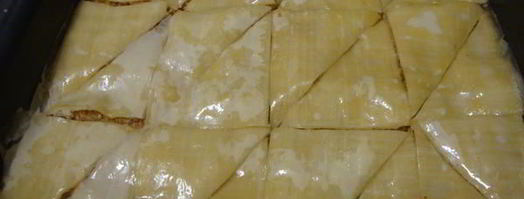 пахлава с медом и лимонным соком. Шаг 3