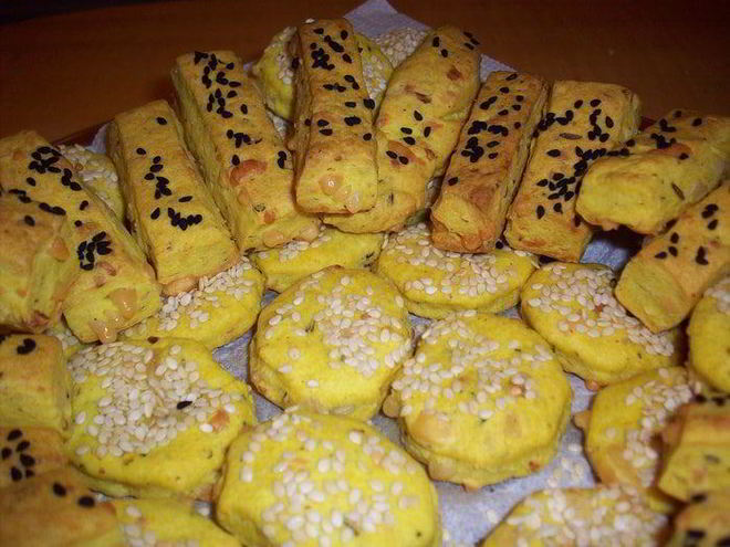 Рецепт альтернативной закуски к вину — печенья коктельного