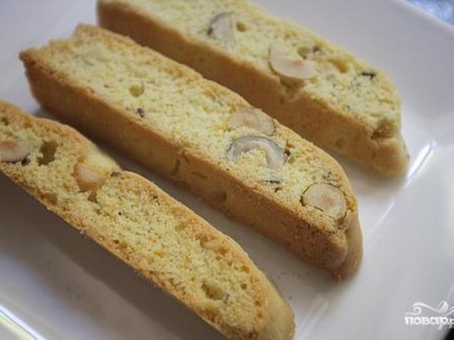 Рецепт апельсиновых бискотти с орехами