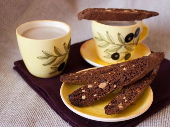 Рецепт двойных шоколадных бискотти с имбирем