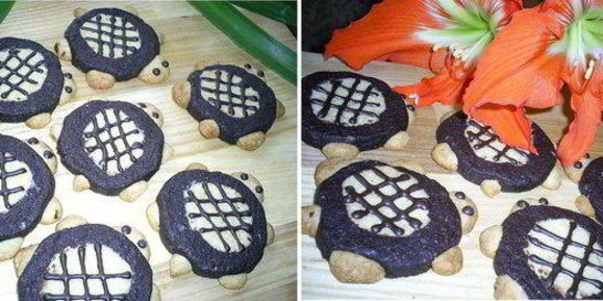 Хрустящее рассыпчатое песочное печенье Черепашки