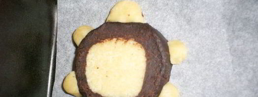 хрустящее рассыпчатое песочное печенье черепашки. Шаг 14