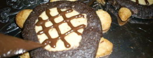 хрустящее рассыпчатое песочное печенье черепашки. Шаг 16