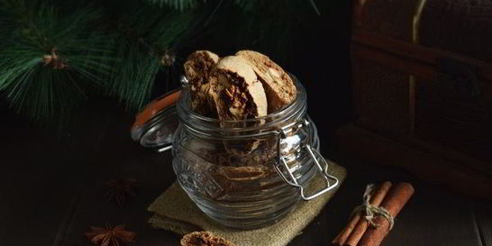 Кофейные бискотти с шоколадом