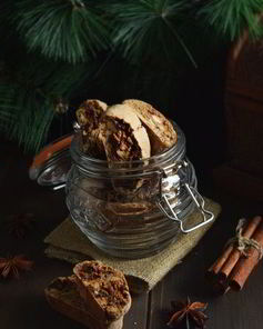 Кофейные бискотти с шоколадом