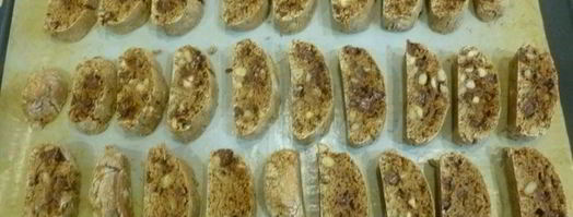 кофейные бискотти с шоколадом. Шаг 6