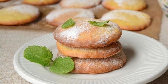 Кокосовое печенье с лимоном ароматное