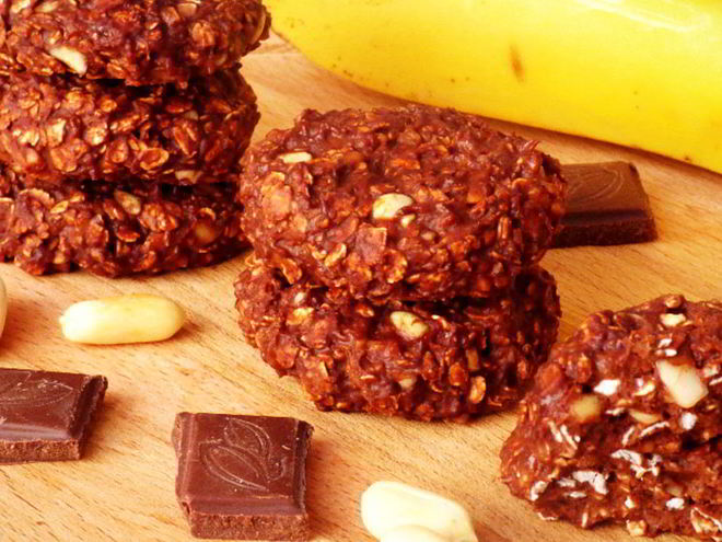 Рецепт овсяно-шоколадного печенье