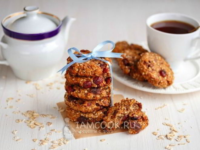 Рецепт овсяного печенья с бананом