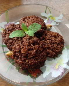 Овсяное шоколадно-ореховое печенье