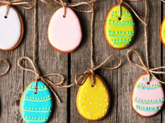 Рецепт пасхального имбирного печенья в форме яиц