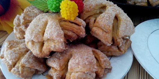 Печенье Гусиные лапки из творога