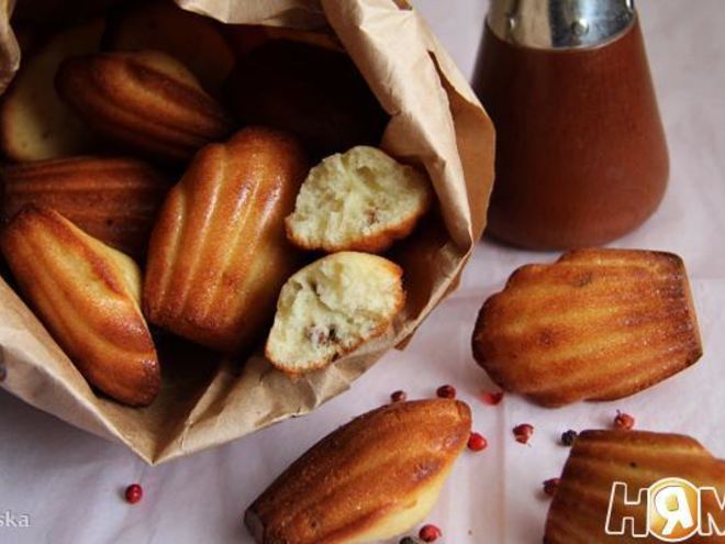 Рецепт печенье мадлена с розовыма перцема