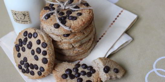 Печенье с арахисовой пастой и шоколадом