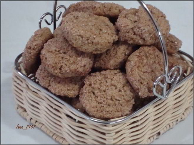 Рецепт печенья с гречневой мукой на сметане