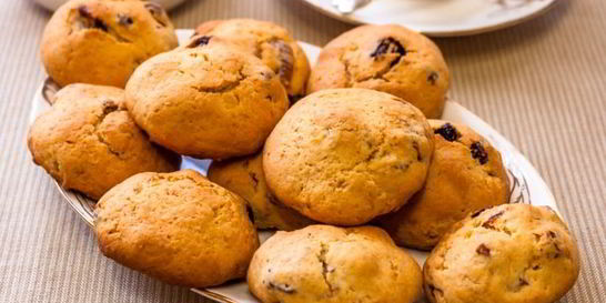 Печенье с сушеным инжиром и вяленой клюквой