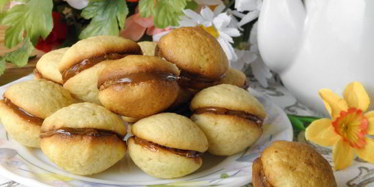 Печенье с вареной сгущенкой