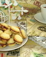 Печенье Венское сабле с ганашем из молочного шоколада