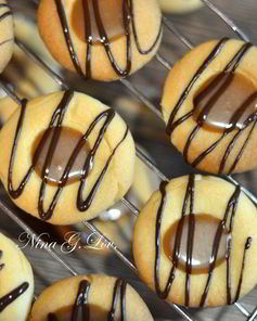 Песочное печенье с карамелью