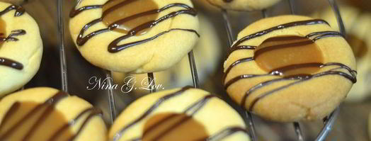 песочное печенье с карамелью. Шаг 6