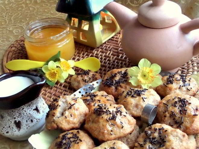 Рецепт постного бананового печенья