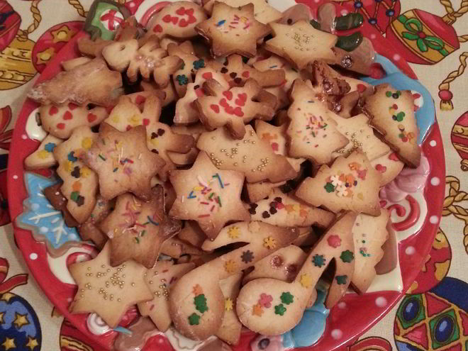 Рецепт праздничного песочного печенья