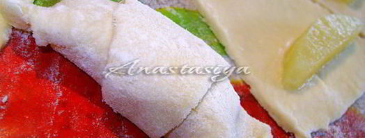 рогалики ананасовые дольки. Шаг 3