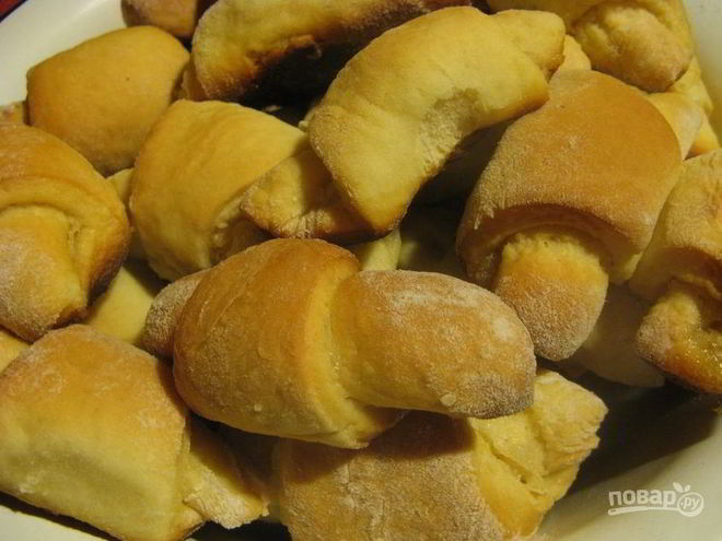 Рецепт рогаликов из дрожжевого теста