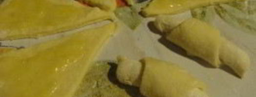 рогалики из дрожжевого теста. Шаг 3