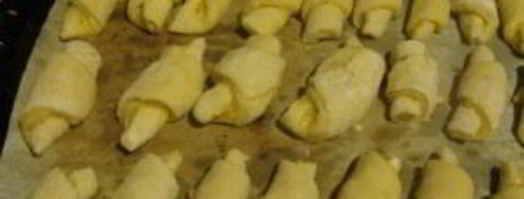 рогалики из дрожжевого теста. Шаг 4