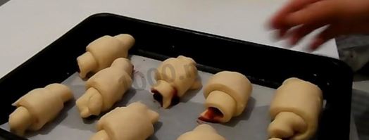 рогалики на молоке и дрожжах. Шаг 13