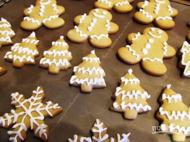 Рецепт рождественского печенья с глазурью