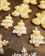 Рождественское печенье с глазурью