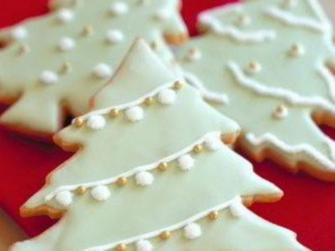 Рецепт рождественского ванильного печенья в сахарной глазури