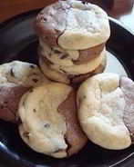 Шоколадное печенье Две половинки