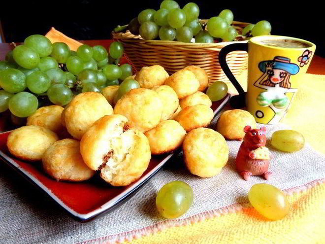 Рецепт сырного заварного печенья солнечные зайчики