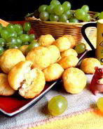 Сырное заварное печенье Солнечные зайчики