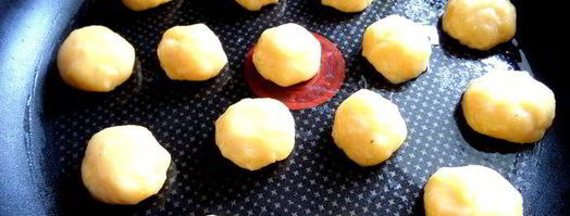 сырное заварное печенье солнечные зайчики. Шаг 12