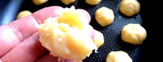 сырное заварное печенье солнечные зайчики. Шаг 10