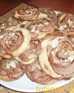 Творожное печенье с шоколадной меренгой