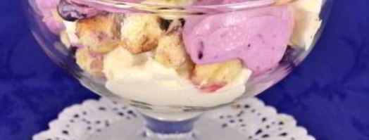 творожный десерт с печеньем и черникой. Шаг 7