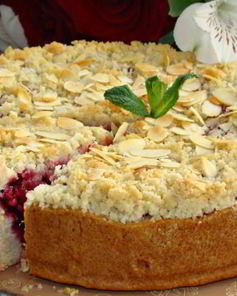 Брусничный пирог