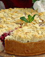 Брусничный пирог