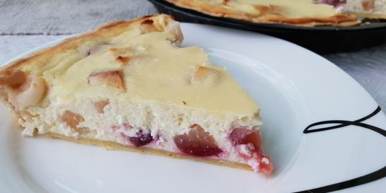 Фруктовый творожный пирог