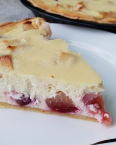 Фруктовый творожный пирог