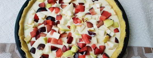 фруктовый творожный пирог. Шаг 3