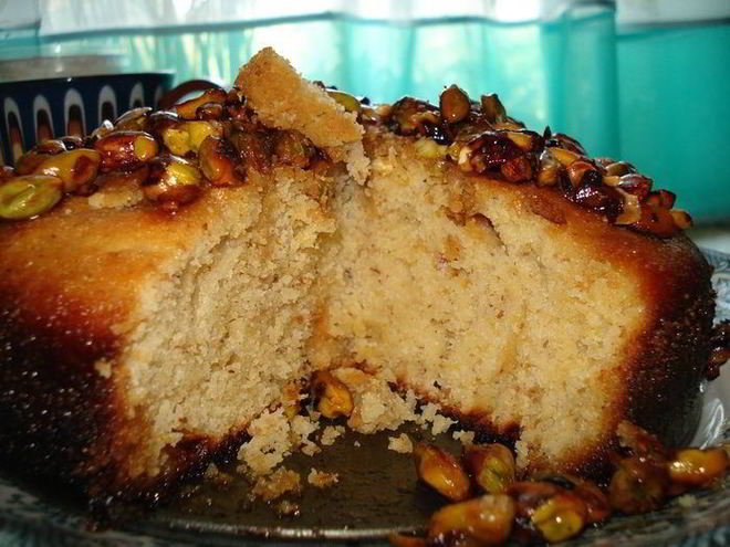 Рецепт греческого медового пирога с фисташками