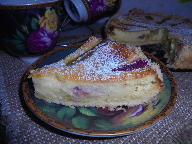 Рецепт изысканного пирога с ревенем