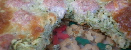 кабачковый пирог с фрикадельками. Шаг 5