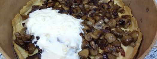 киш с грибами. Шаг 11